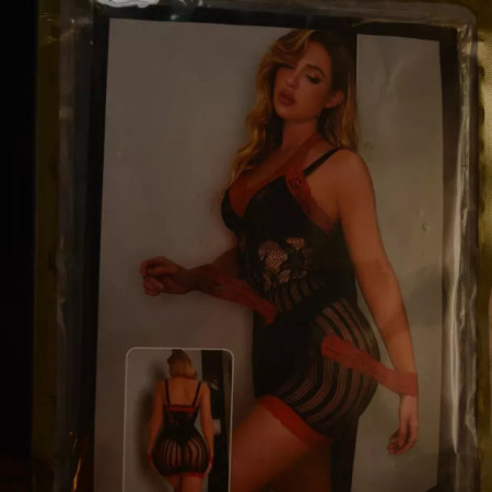 12 Stück Sexy Bodystocking Straps Catsuit Dessous Sexy Erotik Schritt offen
