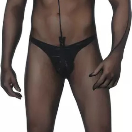 Bodystocking Overall Ganzkörper-Strumpfhose für Männer Spandex/Nylon Gr.: M/L